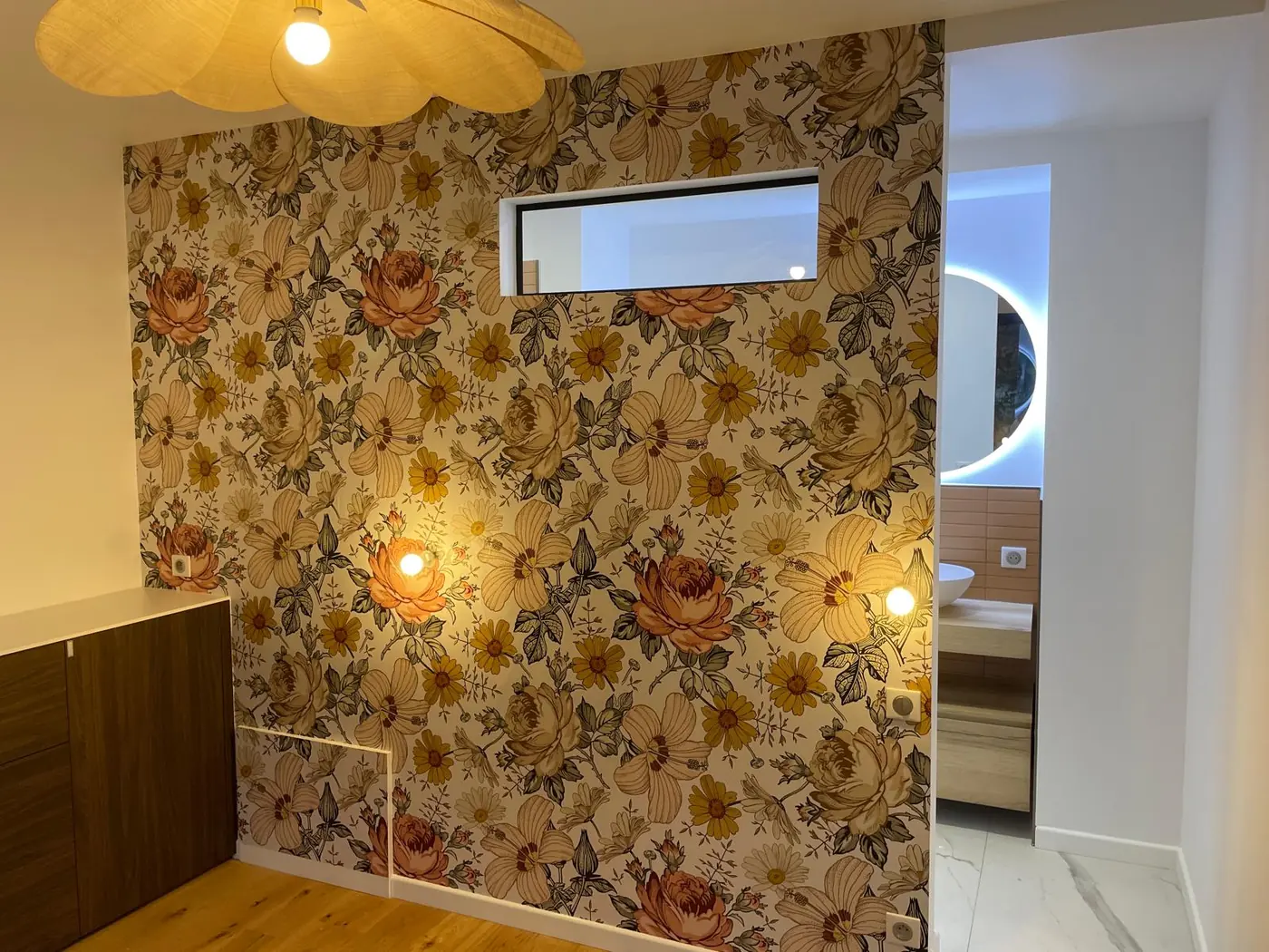 Appartement aux murs terracotta, Peinture · placo · revêtements, réalisation SINOPIA